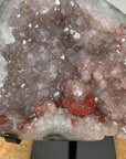 Natural Pink Amethyst with Red Hematite & Calcite Formation - MWS3102