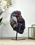 Rare Amethyst & Calcite Crystal Specimen - MWS2335