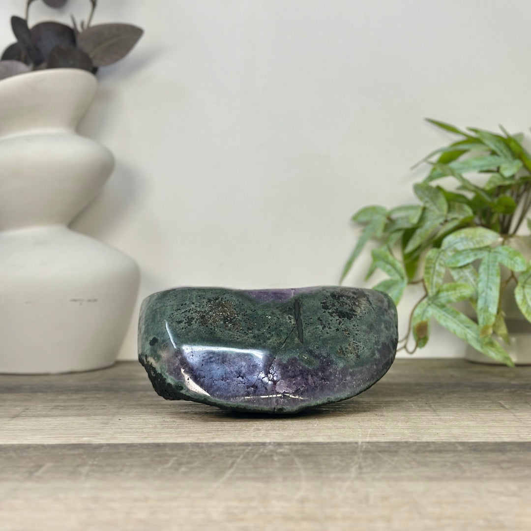 Natural Deep Purple Uruguayan Amethyst Geode - STGE0056