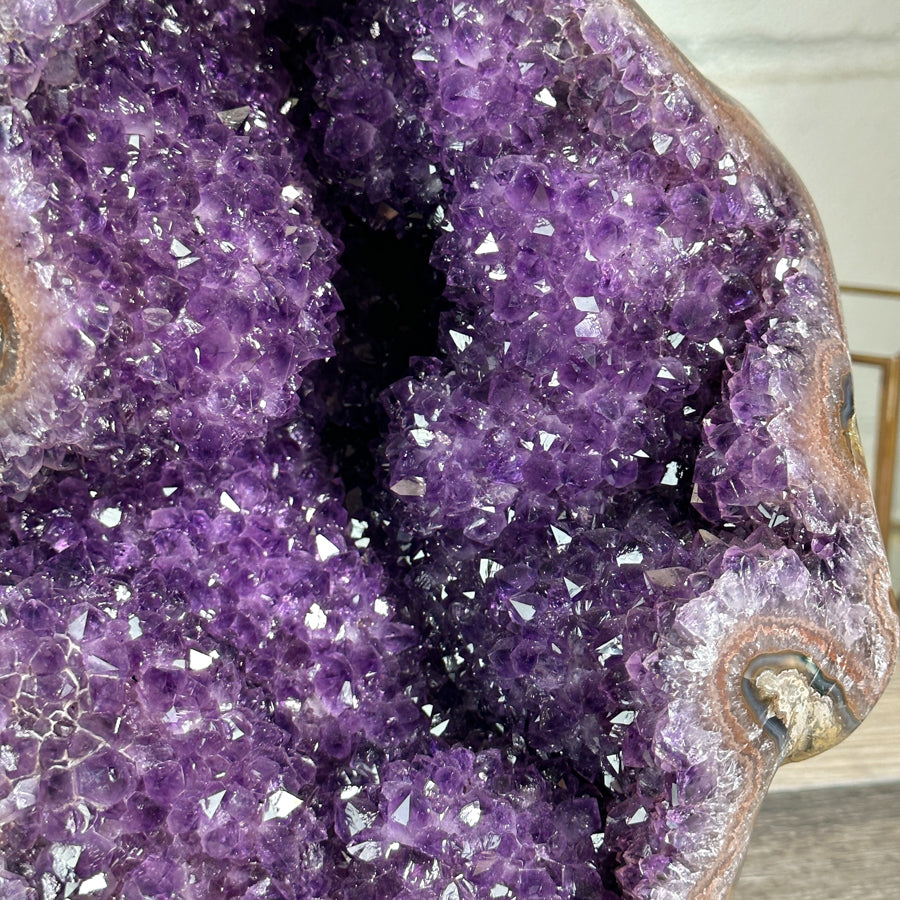 Top Quality Natural Amethyst Geode with Stalactite Formations - CBP1256