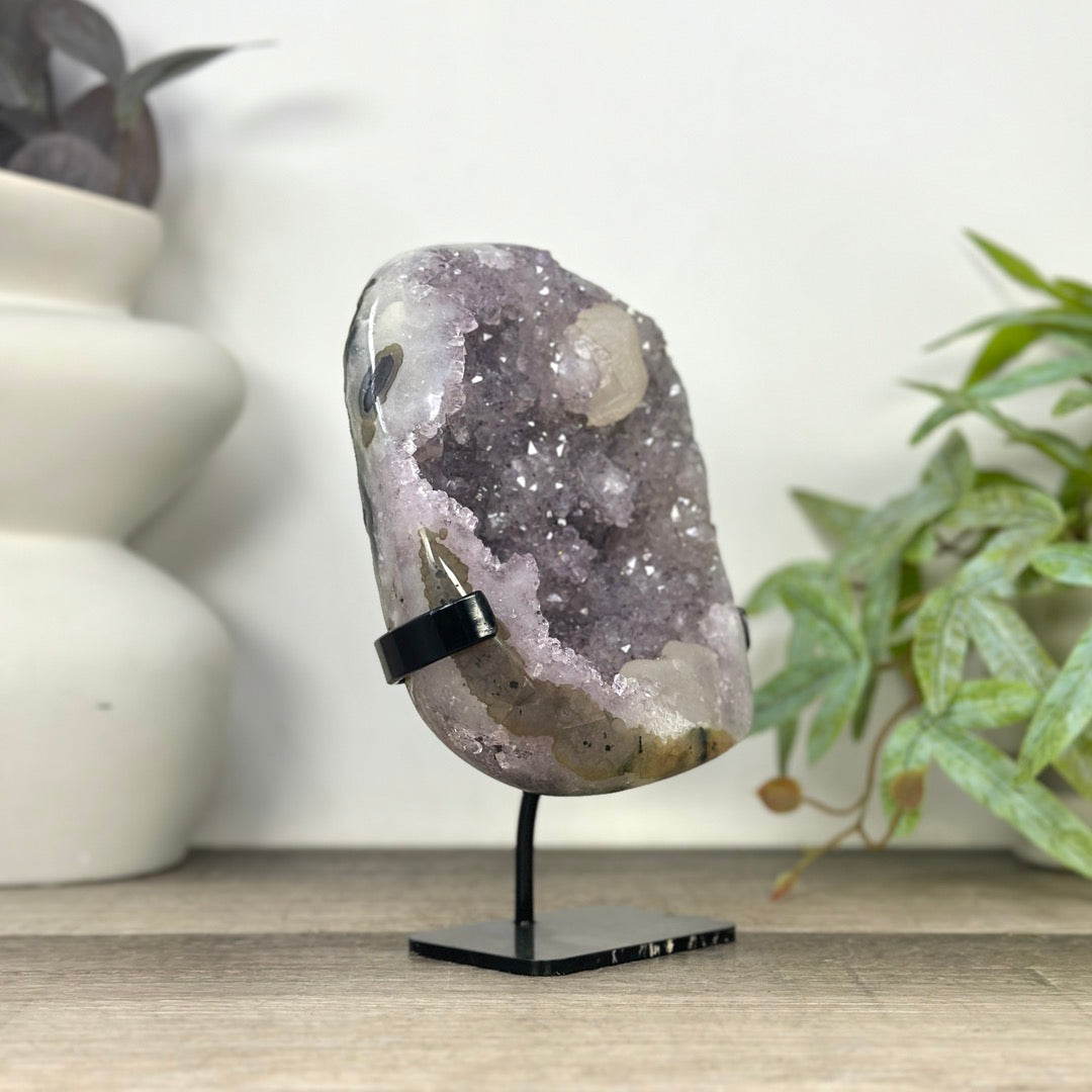 Natural Spirit Amethyst Cluster with Calcite Formations - MWS3292