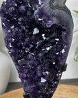 A+ Grade Amethyst Cluster from Uruguay on Metal Stand - MWS3060
