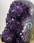 Natural Top Grade Amethyst Cluster on Metal Stand for Home Decor - MWS3169