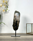 Orange Tone Quartz Crystal Specimen on Metal Stand - MWS2738