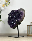 A grade Amethyst Stone Heart - HST0293