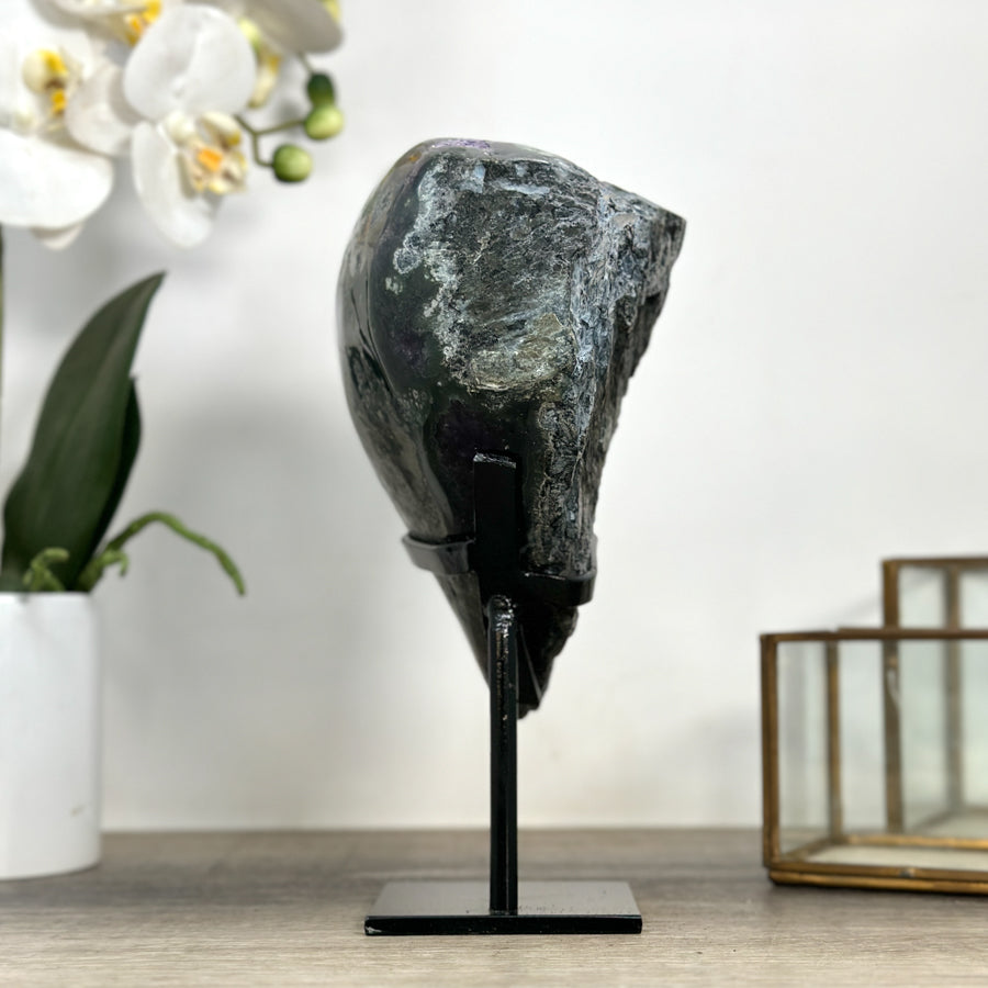 Deep Purple Natural Amethyst Geode - MWS2262