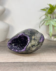 Uruguayan Amethyst Geode with Polished Shell - STGE0090