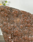 Natural Orange Tone Sugar Crystal Cluster on Stand - MWS2637
