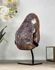 Beautiful Red Tode Jasper & Quartz Crystal Formation - MWS2034