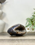 Blue Agate & Quartz Druzy Stone Geode - STGE0075