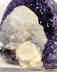 Deep Purple Amethyst Cathedral with Calcite Specimen - CBP1410