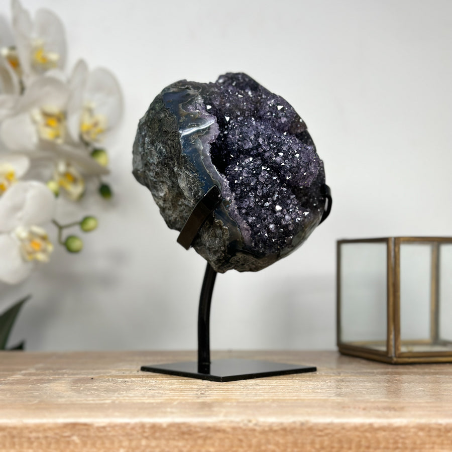 Stunning Natural Galaxy Amethyst Specimen with Beautiful Stalactites - MWS1888