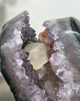 Unique Amethyst Geode Display with Calcite Inclusions for Collector Display - MWS2696