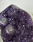 Natural Deep Purple Amethyst Cluster on Metal Stand - MWS3104
