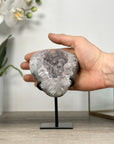 Natural Quartz Druzy Geode – Sparkling Crystal Accent for Home Decor - MWS2518
