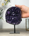 Natural Uruguayan Amethyst Geode with Deep Purple Crystals - MWS2587