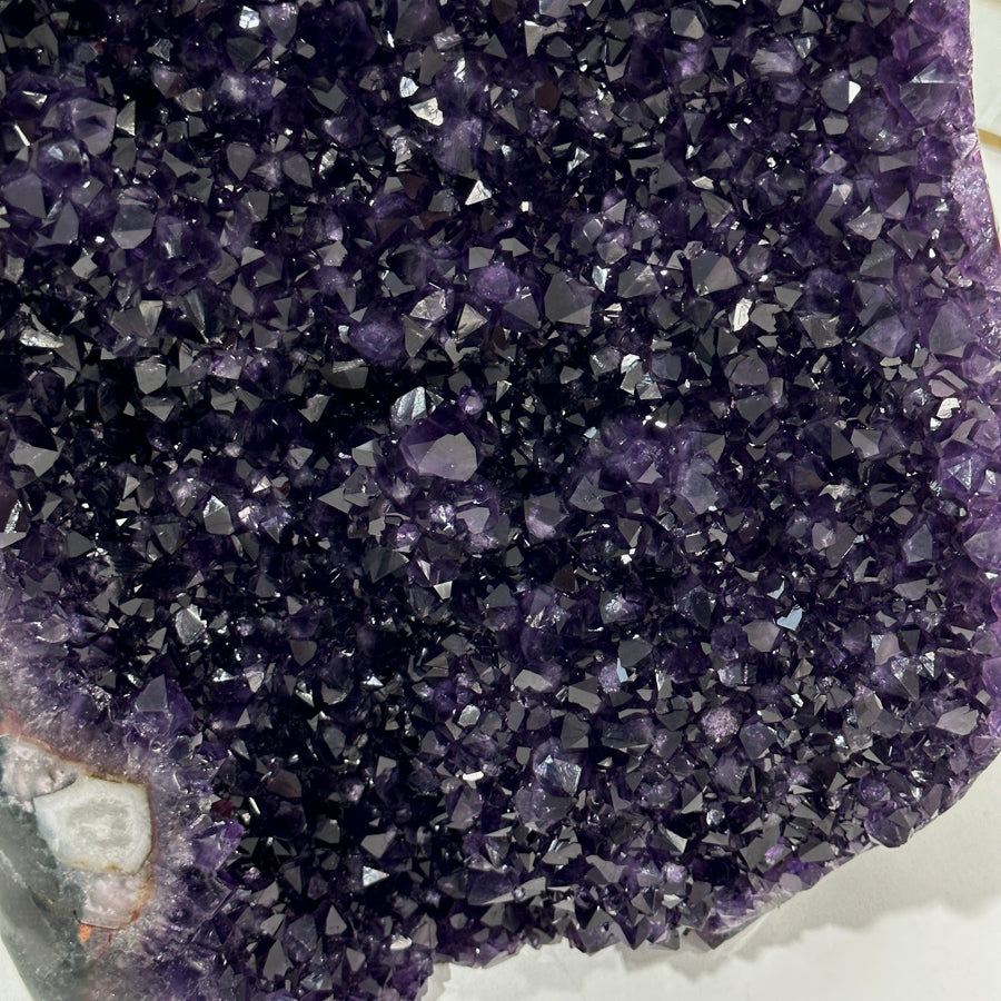Large Natural Amethyst Cathedral Geode from Uruguay – Self Standing Cut Base Display Piece - CBP1202