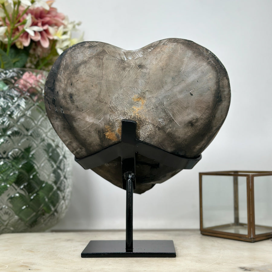 A Grade Natural Amethyst Stone heart - HST0224