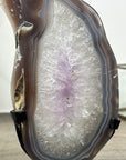 Natural Uruguayan Agate & Quartz Stone Slice - MWS3011