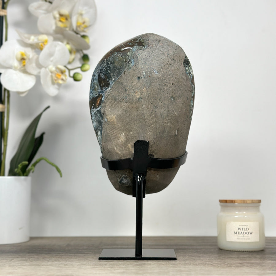 Stunning Amethyst Large Geode, Metal Stand Included - MWS2076