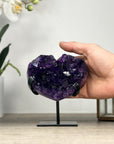 Top Grade Amethyst Stone Heart Carving - HST0311
