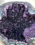 Natural Amethyst Geode with Calcite Crystal Formation - STGE0053