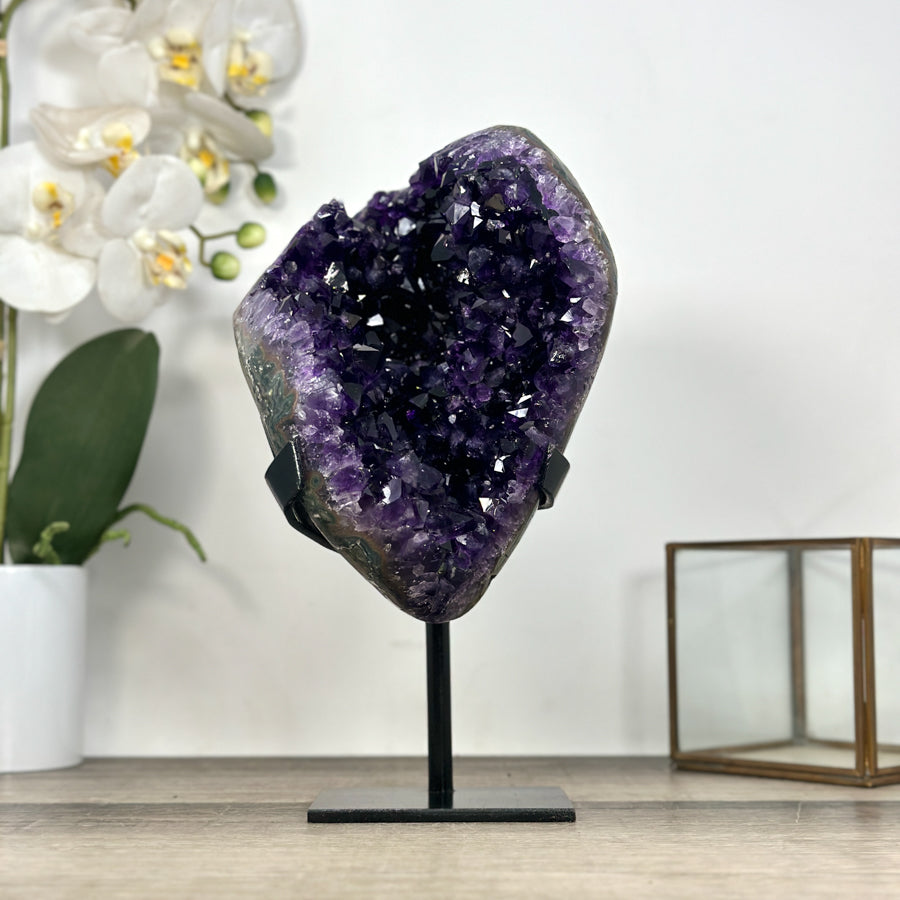 Large Amethyst Geode with Unique Large Crystals - MWS2955