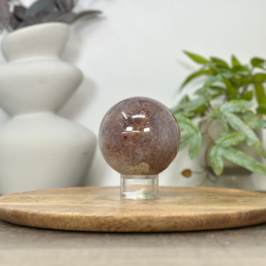 Amethyst Druzy Sphere Geode with Crystal Formation - SPH0175