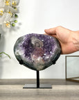 Amethyst Geode With Calcite Crystal Specimen - MWS2731