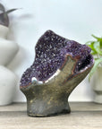 Natural Blue Agate & Amethyst Crystal for Home Decor - CBP1395