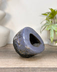 Blue Banded Agatae Stone Geode - STGE0097