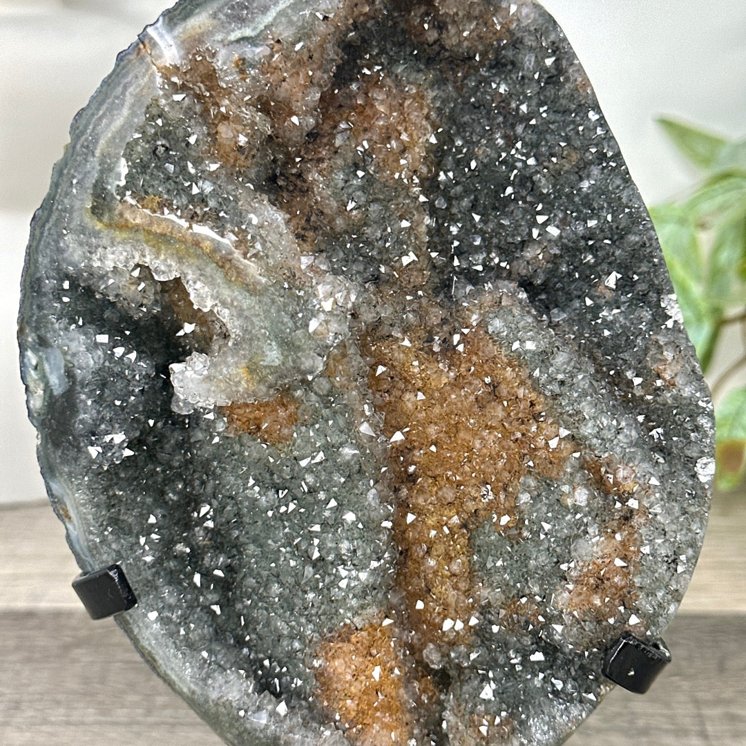 Top Grade Natural Amethyst Stalacite Formation with Agate Shell - MWS3301