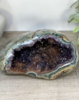 Natural Amethyst Druzy & Jasper Geode - STGE0115