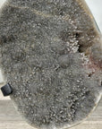 Green Sugar Quartz Cluster on Handmade Metal Stand - MWS3332