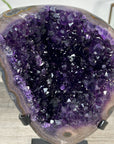 Deep Purple Amethyst Geode With Metal Stand - MWS2768