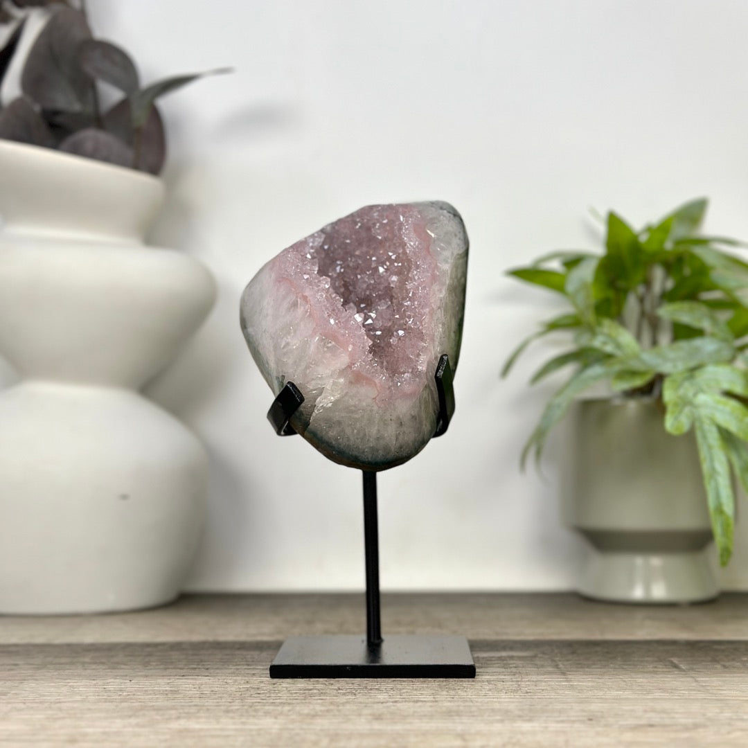 Pink Tone Amethyst Geode from Uruguay - MWS3374