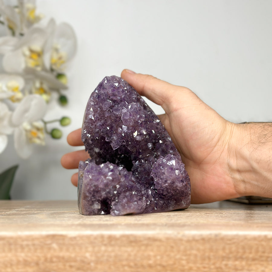Amethyst Crystal Cluster with Sparkling Points - CBP1146
