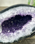 Natural Amethyst Geode with Quartz Shell - STGE0041