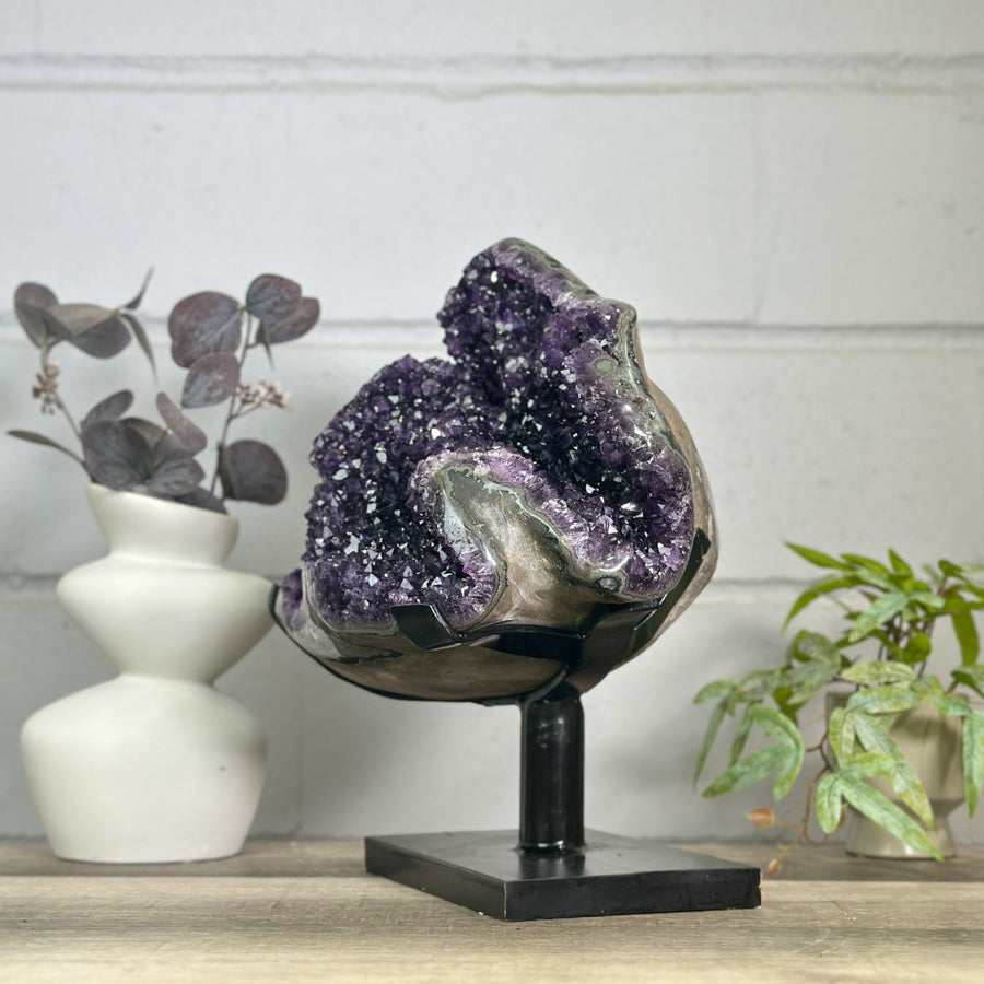 Huge Natural Amethyst Crystal Formation - Unique Statement Piece - MWS3151