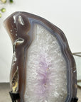 Natural Uruguayan Agate & Quartz Stone Slice - MWS3011