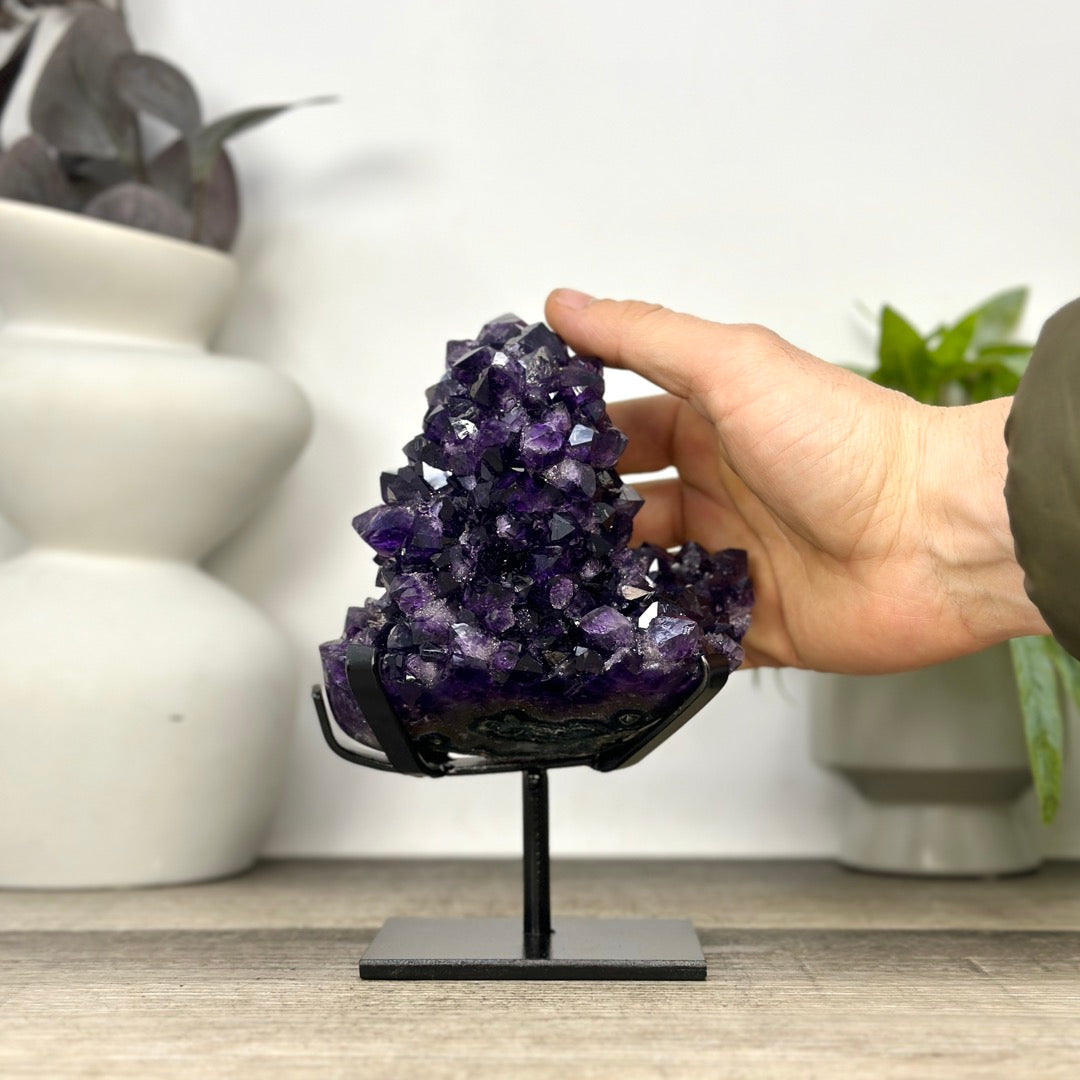 Natural Top Grade Amethyst Stalctite on Stand - MWS3370