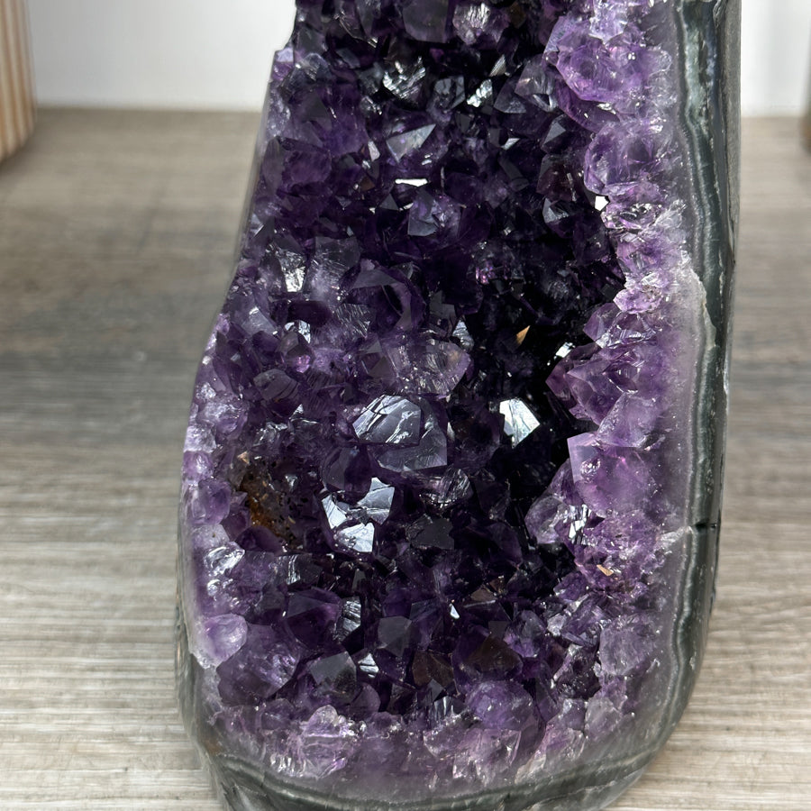 Large Natural Amethyst Cathedral with Polished Edges - CBP1187
