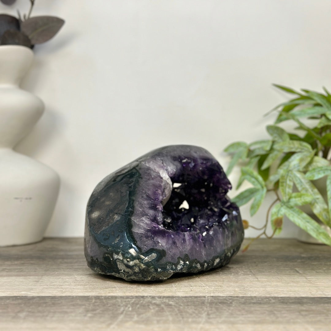 Top Quality Amethyst Geode with Calcite inclusion - STGE0070