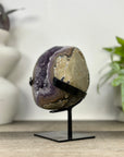 Natural Amethyst Geode on Metal Stand - MWS3327