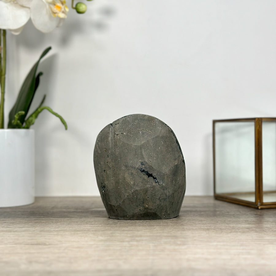 Amethyst Cathedral – Deep Purple Geode on Cut Base for Home Décor - CBP1209