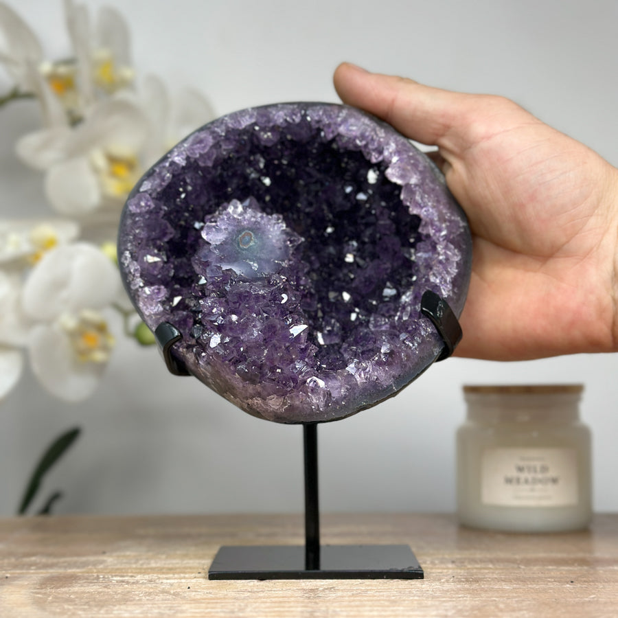 Amethyst Geode with Stalactite Formation - MWS1689