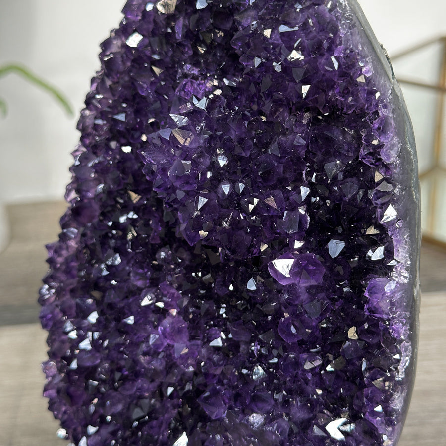Uruguayan Amethyst Crystal Cluster on Stand - MWS2635