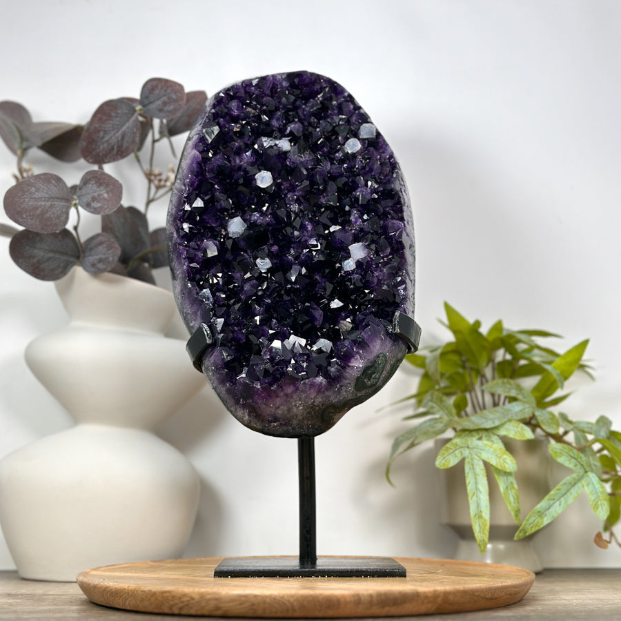 Huge Natural Amethyst Geode with Deep Purple Large Crystals - MWS3080