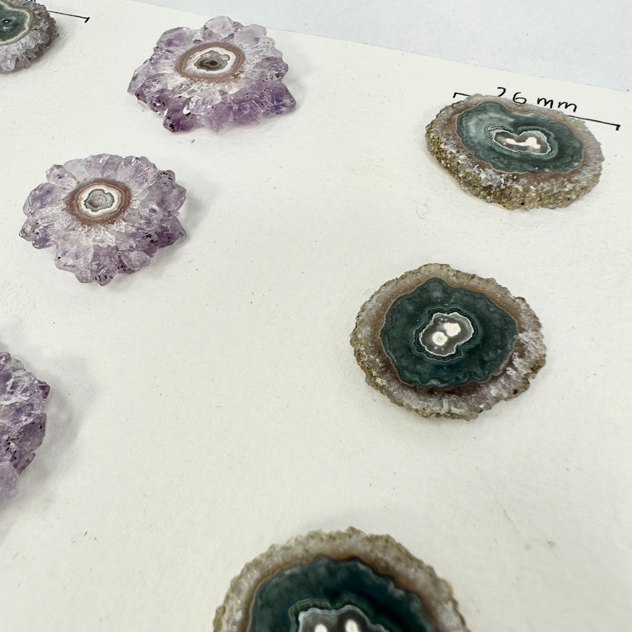 Natural Amethyst Stalactite Slices Wholesale Flat - Ideal for Pendants - STS0031