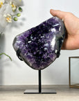 Deep Purple Natural Amethyst Geode Statement Piece - MWS2551